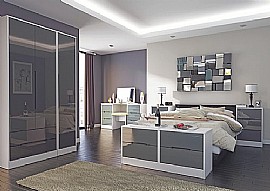 Monaco Gloss Bedroom Furniture - 6 Gloss Door/Drawer & 15 Base Finishes
